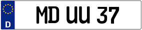 Trailer License Plate